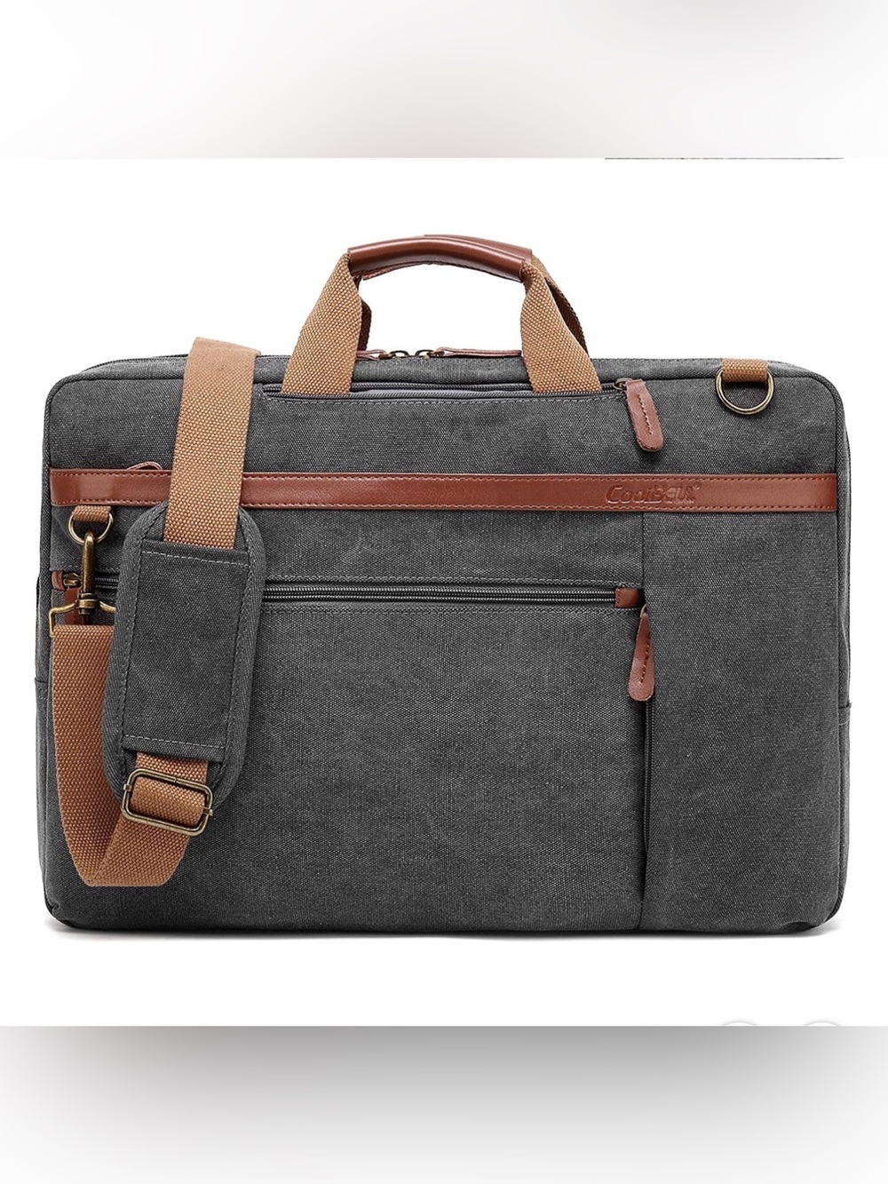 CoolBELL Convertible Shoulder Bag - Messenger Bag Laptop Case for 15.5” Laptop